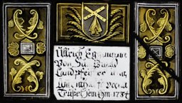 Scheibenfragment mit Wappen Ulrich Eggimann