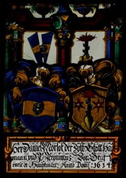 Wappenscheibe Daniel Morlot und Hieronymus von Graffenried