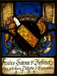 Wappenscheibe Salome von Diesbach, geb. Tillier