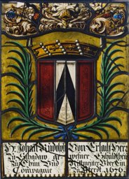 Wappenscheibe Johann Rudolf der Jüngere von Erlach, Herr zu Schadau