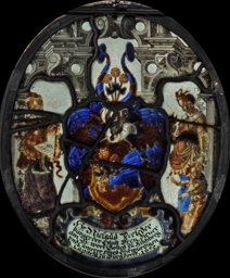 Ovale Wappenscheibe Niklaus (Nikolaus) Zeerleder