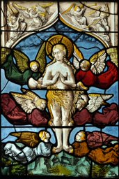 Bildscheibe Jakob de Pesmes mit Erhebung (Verzückung) Maria Magdalenas
