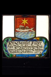 Fragment einer Wappenscheibe Samuel Fischers