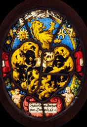 Ovale Wappenscheibe Gerhard von Diesbach