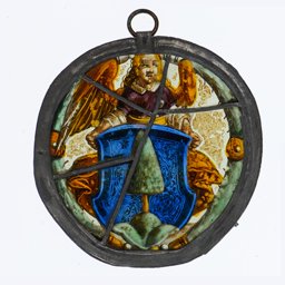 Scheibenfragment mit unbekanntem Wappen