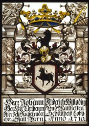 Wappenscheibe Johann Friedrich Willading