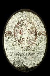 Ovale Wappenscheibe Hans Rudolf Grünenwald