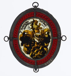 Ovale Wappenscheibe Niklaus (Nicolas) von Diesbach