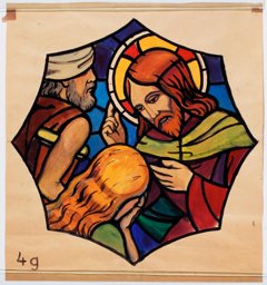 Christ guérit un malade et pardonne à Marie-Madeleine