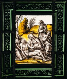 Bildscheibe: Beweinung Christi um 1550 · Pietà · Descente de croix