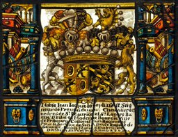 Wappenscheibe Johann Jakob Joseph von Alt und Maria Elisabeth von Diesbach 1705 · Vitrail héraldique Johann Jakob von Alt et Maria Elisabeth von Diesbach 1705