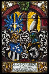Wappenscheibe Rudolf Reynold und Ursula von Praroman 1604