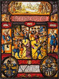 Bildscheibe Kaspar Appenthel 1606: Verwerflichkeit des Solddienstes