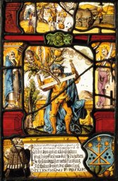Allegorische Bildscheibe Peter Hans 1610: Der Zwiespalt des Gemüts