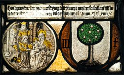 Bild- und Wappenscheibe Marmet Frytag 1518