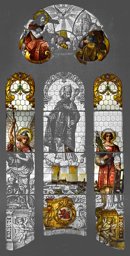 Nikolaus, Michael und Laurentius-Fenster